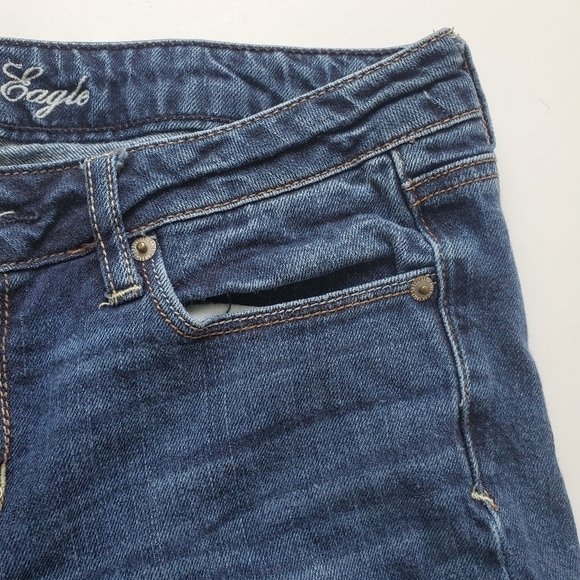 American Eagle Skinny Jeans 8 Medium Wash - Picture 3 of 9